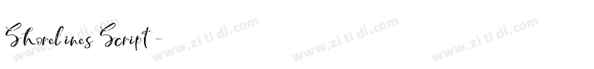 Shorelines Script字体转换 Shorelines Script字体转换